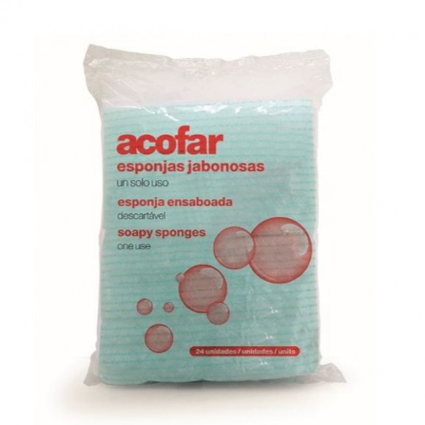 Acofar Esponja Enjabonada Desechable 24 Uds