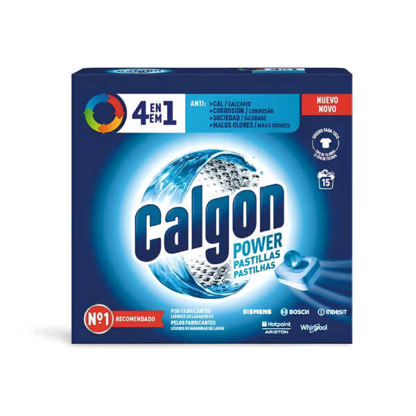 Calgon 4 en 1 – Pastillas antical (15 uds)